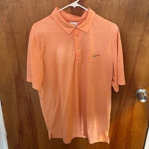 Greg Norman Collection Peach Short Sleeve Polo